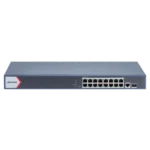 Switch Gigabit PoE+ / Administrable / 16 Puertos 1000 Mbps PoE+ / 1 Puerto 1000 Mbps de Uplink / 1 Puerto SFP /  Configuración Nube desde Hik-Partner Pro / Modo Extendido hasta 300 Metros / 230 Watts - Image 2