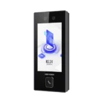 Terminal Facial Min Moe con BOTON DE LLAMADA FÍSICO / 3000 Rostros / Pantalla 4.5" / Administrable en la Nube con Hik-Connect Teams / Exterior IP65 / PoE / WiFi / HIK-IA