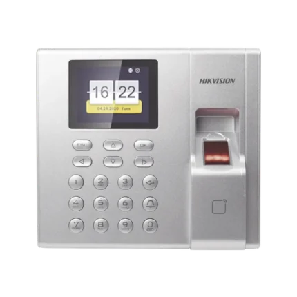 Terminal de Control de Acceso y Asistencia compatible con APP Hik-Connect (P2P) / Lectura de Huella y de Tarjetas EM / Soporta hasta 1000 Huellas / Relevador para Chapa / Software iVMS4200