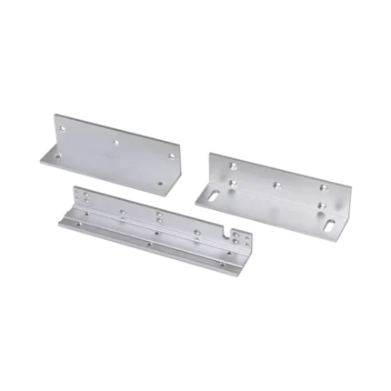 Kit de montajes Z y L para Cerradura Magnética HIKVISION / Compatible con DS-K4H258S / Uso en Puerta de Madera y Metal