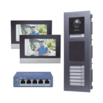 KIT de Videoportero IP para 7 DEPARTAMENTOS con llamada a App de Smartphone y Lector de Tarjetas EM / 2da Generación (Modular) / Montaje para EMPOTRAR incluido - Image 2