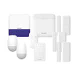 (AX PRO) KIT de Alarma AX PRO / Incluye: 1 Hub con batería de respaldo/ 2 Sensores PIR / 3 Contactos Magnéticos mini / 1 Control Remoto / 1 Sirena Inalambrica Exterior /1 Teclado Inalámbrico / WiFi / Compatible con Hik-Connect P2P