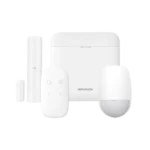 (AX PRO) KIT de Alarma AX PRO / Incluye: 1 Hub con bateria de respaldo / 1 Sensor PIR / 1 Contacto Magnético / 1 Control Remoto / WiFi / Compatible con Hik-Connect P2P