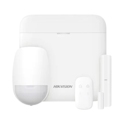 (AX PRO) KIT de Alarma AX PRO con GSM (3G/4G) / Incluye: 1 Hub con bateria de respaldo / 1 Sensor PIR / 1 Contacto Magnético / 1 Control Remoto / Wi-Fi / Compatible con Hik-Connect P2P