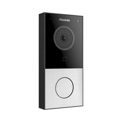 DOORBELL / WIFI / 100% en la Nube / POE / Bluetooth / NFC / Lector de Tarjetas MIFARE / Notificación en APP /  Llamada Telefónica / SIP / ONVIF / IP65 / Cámara 2 MP / Botón con Iluminación / Control de 1 Puerta