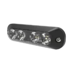 Luz perimetral, 4 LEDs Ultra Brillantes, color Rojo / Claro