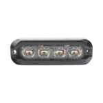 Luz perimetral , 8 LED Ultra Brillantes, Dual Color Ambar / Claro
