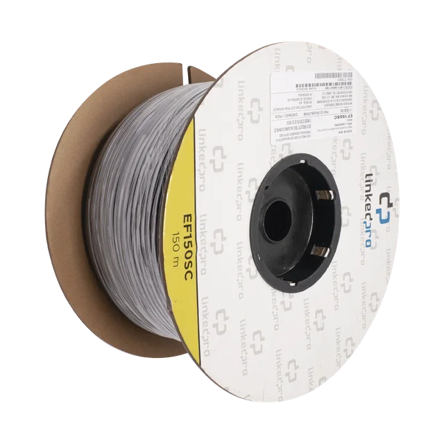 EF150SC-h Carrete de Fibra Óptica Monomodo con Conectores SC-SC Duplex, Reforzada con Kevlar, de 150 Metros (492.13 Pies), Para Instalaciones Subterráneas por Tubería - Image 1