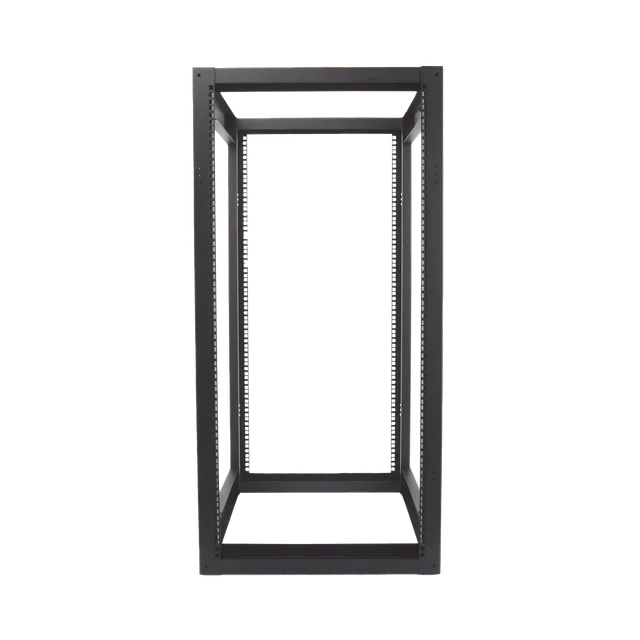 EIQR3224R2-h Rack Estándar 19" de 4 Postes, Acero, 24 Unidades, Profundidad Ajustable. - Image 1