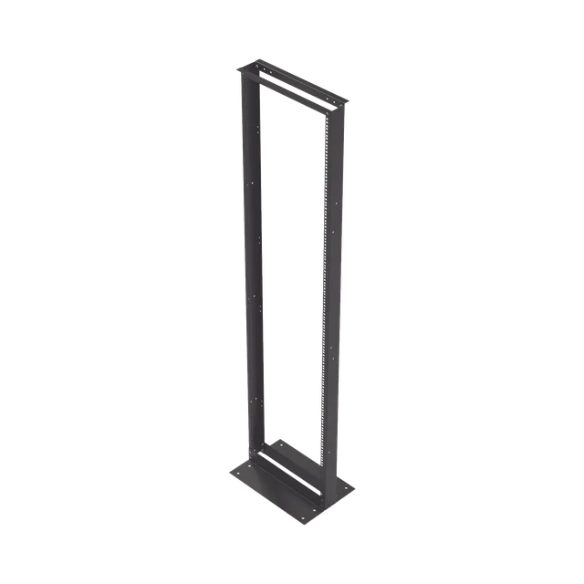 EIRL5545-h Rack de 2 Postes, Estándar 19", 45 Unidades, Fabricado en Acero, Base "L" para Anclar a Piso. - Image 1