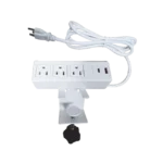 Tomacorriente para Escritorio / Cuenta con Bracket Ajustable a Diferentes Grosores / 3 Contactos 110VCA / 2 Contactos para Carga USB ( 1 contacto USB-A + 1 contacto USB-C )
