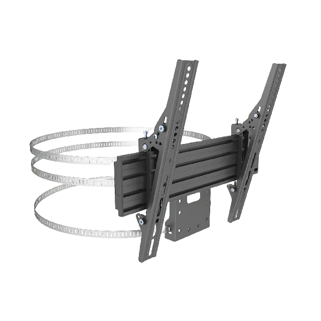 EMCST400-9683 MONTAJE PARA PANTALLAS DE 32 A 65 PULGADAS EN COLUMNA| VESA 100 X 100 HASTA 400 X 400 | COLOR NEGRO| CAP. MAX 35KG - Image 1
