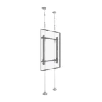 Montaje Cableado de Acero| Suelo a Techo| Capacidad Máx. de Carga 30kg| Para Pantallas de 32" ~ 75"| VESA 400 x 600 - Image 4