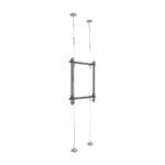 Montaje Cableado de Acero| Suelo a Techo| Capacidad Máx. de Carga 30kg| Para Pantallas de 32" ~ 75"| VESA 400 x 600