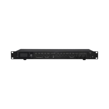 Amplificador de Audio | 2 x 60W | Baja Impedancia 4 - 8Ω | Reproductor Bluetooth, USB, SD | Efectos Integrados Delay, Echo, Repeat