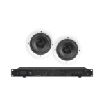 Amplificador de Audio con 2 Bocinas SP6 | 2 x 60W | Baja Impedancia 4 - 8Ω | Reproductor Bluetooth, USB, SD | Efectos Integrados Delay, Echo, Repeat - Image 2