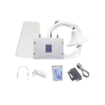 Kit Amplificador de Señal Celular 4G LTE, 3G y Voz. Funciona con Todos los Operadores. Soporta Múltiples Dispositivos y Tecnologías. Hasta 900 m² de Cobertura