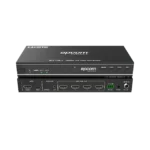 Videowall 4K 1x4 | HDMI & USB-C | 8 Modos de Visualización | Audio Óptico/Analógico | Control RS-232/IR | Plug & Play