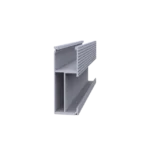 Riel 8 para montaje de módulos fotovoltaicos de aluminio anodizado de 2700mm.