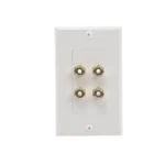 Placa de Pared | Postes de Unión Tipo Banana | Conexión para 2 Altavoces | Fácil Instalación | Conectores Chapados en Oro - Image 2