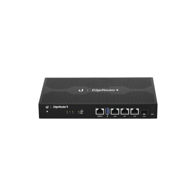 ER4-h EdgeRouter 4, con 3 puertos 10/100/1000 Mbps + 1 puerto SFP, con funciones avanzadas de ruteo - Image 1
