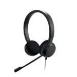 Jabra Evolve 20 Duo con conexión USB, micrófono con cancelación de ruido de última generación, configuración Plug and Play, Certificación Microsoft Teams (4999-823-109)