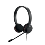 Jabra Evolve 20 Duo con conexión USB, micrófono con cancelación de ruido de última generación, configuración Plug and Play, Certificación Microsoft Teams (4999-823-109) - Image 2