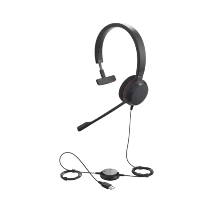 Jabra Evolve 20 Mono con conexión USB, micrófono con cancelación de ruido de ultima generación, configuración Plug and Play (4993-829-209)