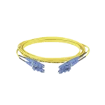 Jumper de Fibra Optica Monomodo 9/125 OS2, LC-LC Duplex, OFNR (Riser), Color Amarillo, 30 Metros - Image 2