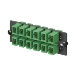 Placa Acopladora de Fibra Optica FAP, Con 12 Conectores SC/APC (12 Fibras), Para Fibra Monomodo OS1/OS2, Color Verde - Image 4