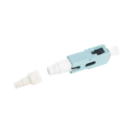 Conector de Fibra Óptica pre-pulido LightBow SC Simplex, multimodo 50/125 (OM3/OM4), re-terminable, color Aqua - Image 4