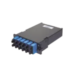 Placa Acopladora de Fibra Óptica FAP, Con 12 Pigtails y 6 Conectores LC Duplex (12 Fibras), Para Fibra Monomodo OS1/OS2, Color Azul - Image 2