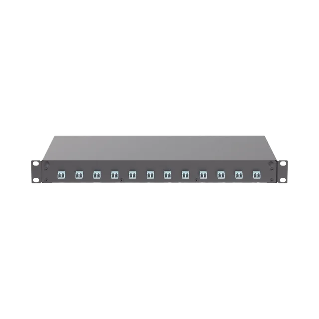 FD1W12AQDLCZ-h Distribuidor de Fibra Óptica, Con 12 Conectores LC Duplex (24 Fibras), Para Fibra Multimodo OM3/OM4, 1 UR - Image 1