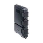 Caja de Distribución de Fibra Óptica para 24 Empalmes, con 8 acopladores SC/APC simplex, Exterior IP55, Color Negro - Image 3