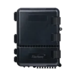 Caja de Distribución de Fibra Óptica para 24 Empalmes, con 8 acopladores SC/APC simplex, Exterior IP55, Color Negro