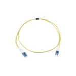 Jumper de Fibra Óptica Monomodo (OS2), XGLO, Riser, LC/UPC-LC/UPC Duplex, OFNR, Color Amarillo, 5 Metros - Image 2