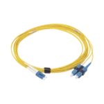 Jumper de Fibra Óptica Monomodo (OS2), XGLO, LC/UPC-SC/UPC Duplex, OFNR, Color Amarillo, 5 Metros - Image 2