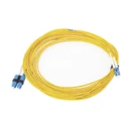 Jumper de Fibra Óptica Monomodo (OS2), XGLO, LC/UPC-SC/UPC Duplex, OFNR, Color Amarillo, 10 Metros - Image 3