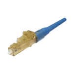 Conector de Fibra Óptica LC Simplex OptiCam, Monomodo 9/125 OS2, Pre-pulido, Color Azul