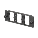 Placa Modular FAP de 6 Puertos Mini-Com, Acepta Módulos de Fibra Óptica, Cobre o Audio y Video, Color Negro - Image 2