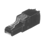 Plug RJ45 UTP, Instalación Recta, Terminación en Campo Certificable, Compatible con Cat5e, Cat6 y Cat6A, Color Negro - Image 2