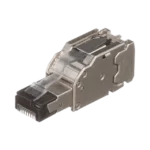 Plug RJ45 Blindado, Instalación Recta, Terminación en Campo Certificable, Compatible con Cat5e, Cat6 y Cat6A, Color Plata - Image 2