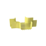 Accesorio de 4 Vías Horizontal, Con Ángulos a 90º, Para Canaletas FiberRunner™ 6X4, Color Amarillo - Image 3