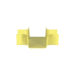 Accesorio de 4 Vías Horizontal, Con Ángulos a 90º, Para Canaletas FiberRunner™ 6X4, Color Amarillo - Image 2