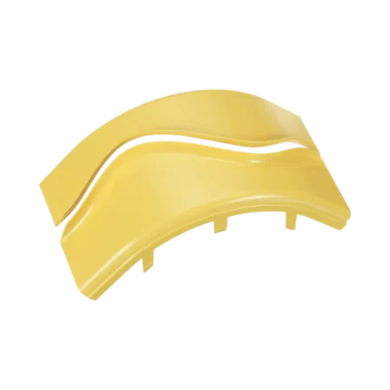 Tapa de Bajada Vertical Exterior de 90º, Para uso con Canaletas 6X4 FiberRunner™, Color Amarillo