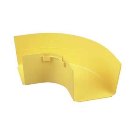 Ángulo Recto a 90º Horizontal, Para Canaletas FiberRunner™ 4X4, Color Amarillo