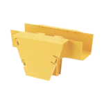 Accesorio en T con Conexión Horizontal y Bajada Vertical a 90º, Para Canaletas FiberRunner™ 4x4, Color Amarillo