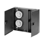 Caja de Conexión de Fibra Óptica, Para Montaje en Pared, Acepta 2 Placas FAP o FMP, Hasta 48 Fibras, Color Negro - Image 2