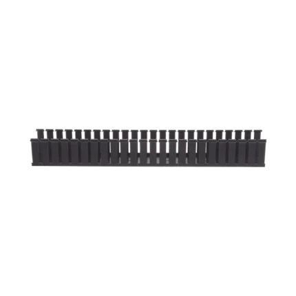 Canaleta Ranurada de PVC sin Tapa, Tipo G, 108 mm de Ancho, 104.1 mm de Alto y 1828.8 mm de Largo, Color Negro