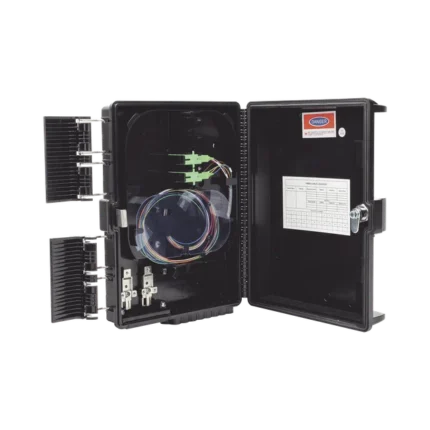 Cierre de Empalme para 24 fusiones de fibra óptica, Interior/Exterior, con 8 acopladores SC/APC y splitter 1x8 SC/APC Incluido, IP65